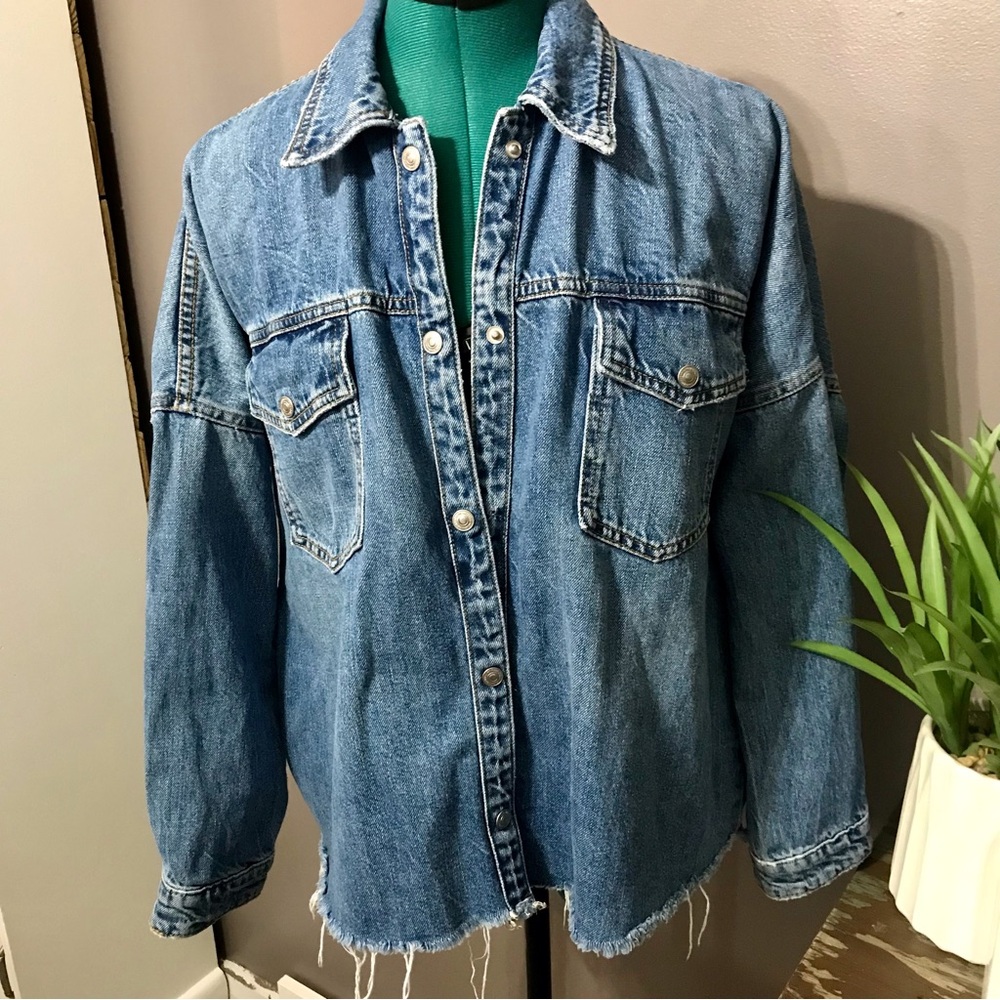 Zara The Denim Overshirt jacket - Picture 4 of 16